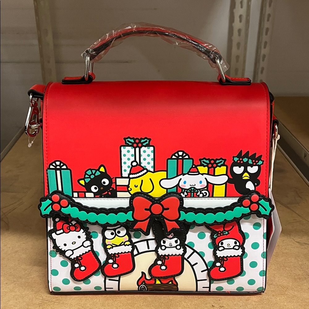 Loungefly Red Festive Character Mini Bag